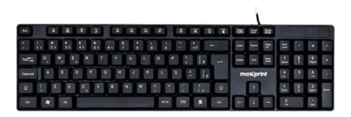 Teclado Com Fio Usb Preto Maxprint - imagem 2