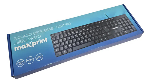 Teclado Com Fio Usb Preto Maxprint - imagem 3