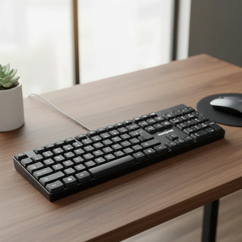 Teclado Com Fio Usb Preto Maxprint - imagem 4