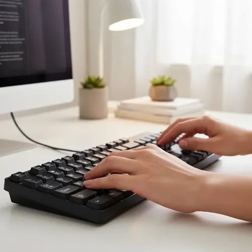 Teclado Com Fio Usb Preto Maxprint - imagem 5