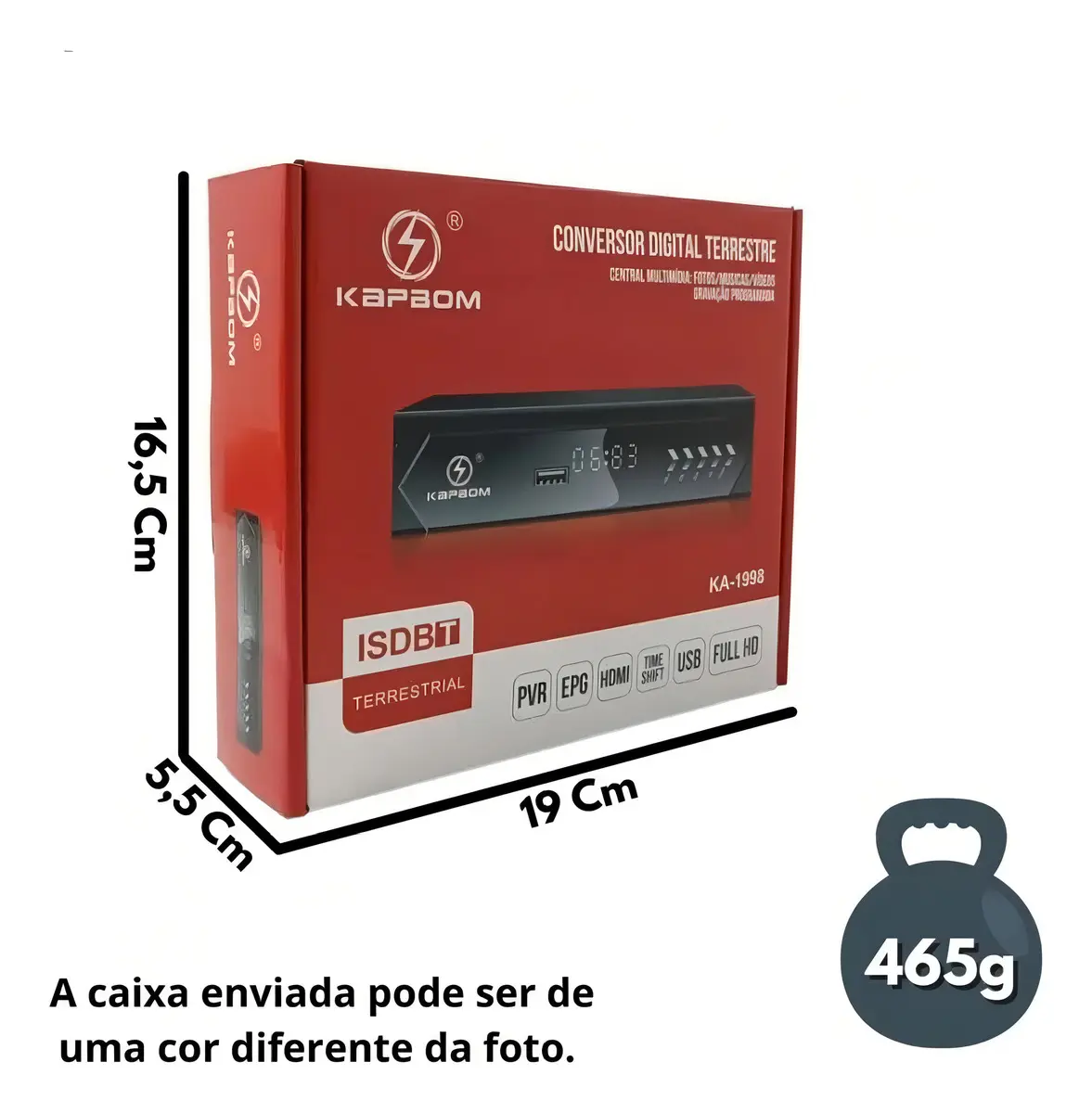 Conversor Digital Com Central Multimídia Kapbom Ka-1998 - imagem 2