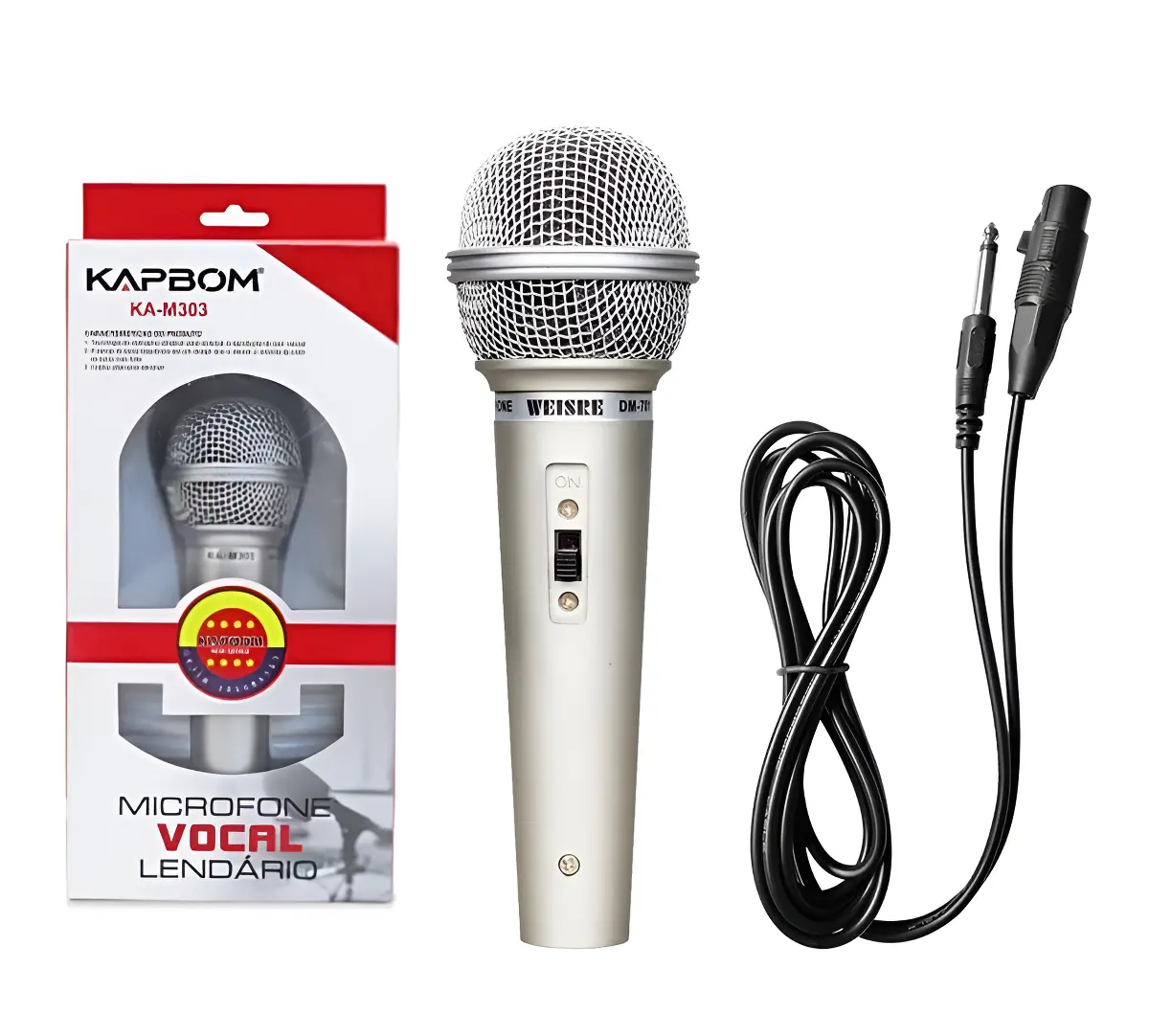 Microfone Vocal Com Fios Kapbom Ka-M303 - imagem 2