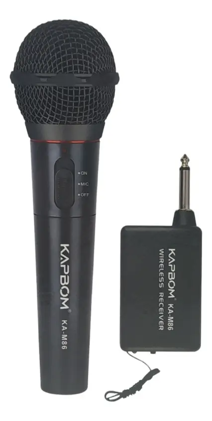 Microfone Dinamico Sem Fio Kpabom Ka-M86 - imagem 4