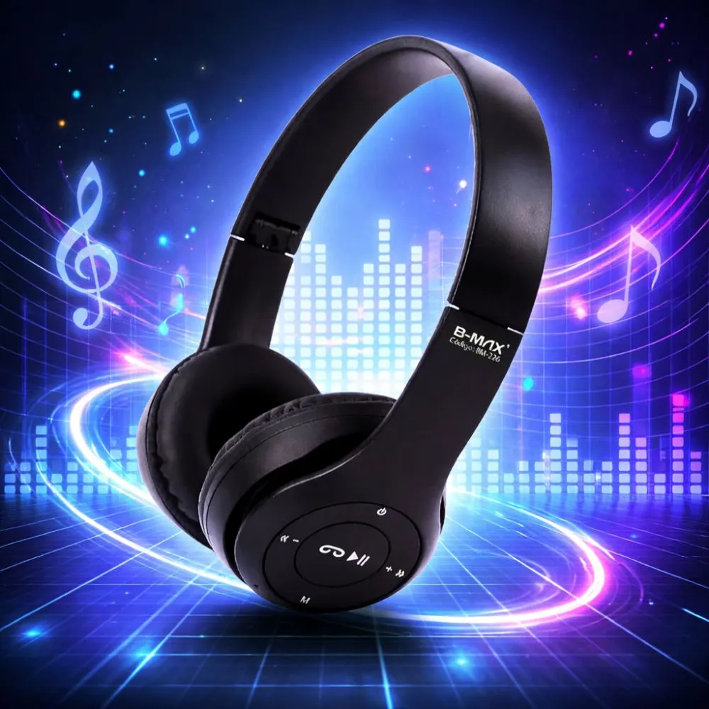 Fone De Ouvido Recarregável Bluetooth 5.0 B-Max Bm-226 Preto - imagem 5
