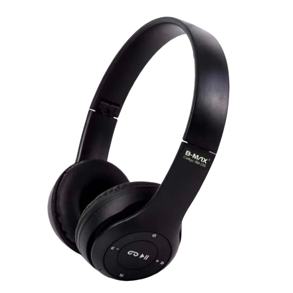 Fone De Ouvido Recarregável Bluetooth 5.0 B-Max Bm-226 Preto