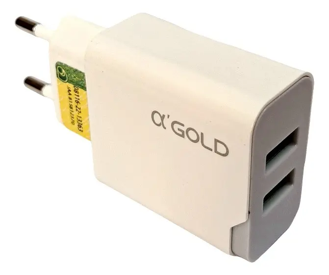 Kit Carregador Para Iphone Com 2 Portas Usb 1M 3.1A 15W A´gold Ca01-6 - imagem 2