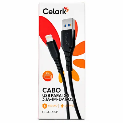 Cabo De Dados Usb Para Tipo C 1M 5V 3.1A Celark Ce-C1315C