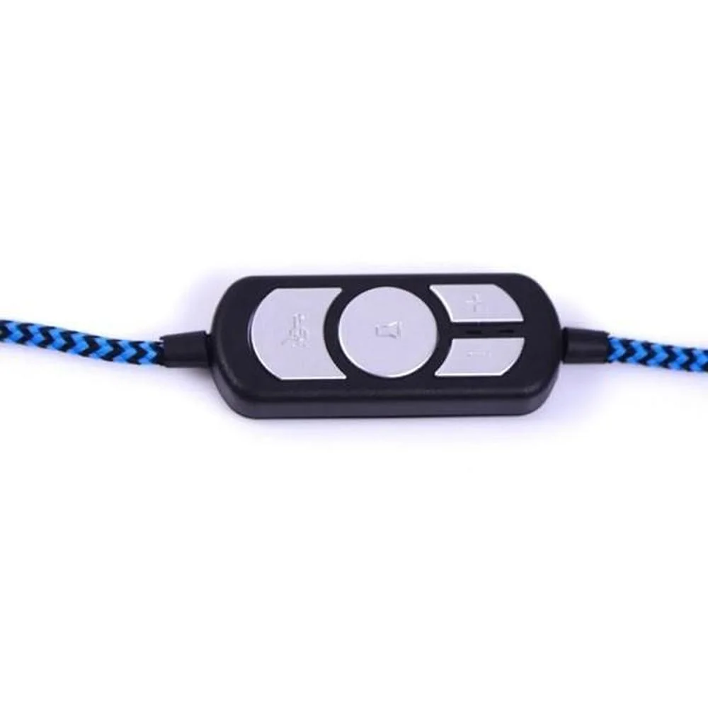 Headset Gamer Bit Usb Oex Hs-206  Preto/Azul - imagem 5
