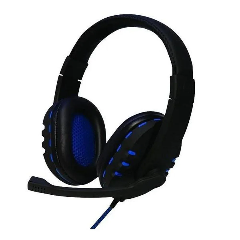 Headset Gamer Bit Usb Oex Hs-206  Preto/Azul - imagem 3