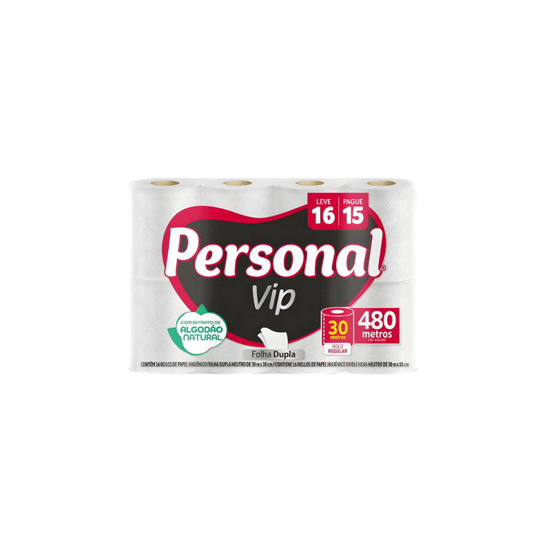 Papel Higiênico Personal Vip Com 16 Rolos (Pague 15 Leve 16) - imagem 3