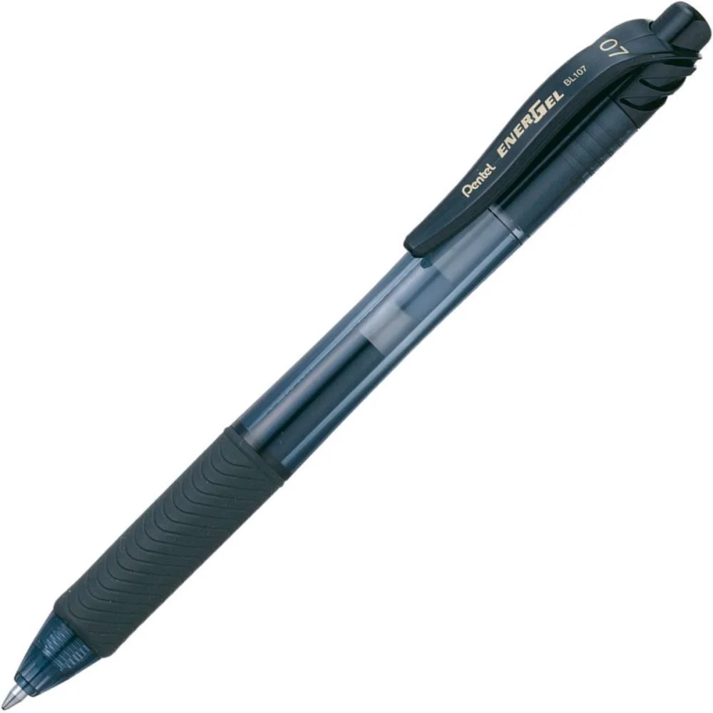 Caneta Gel Energel Retratil 0.7Mm Preta Pentel (Cx.c/12)