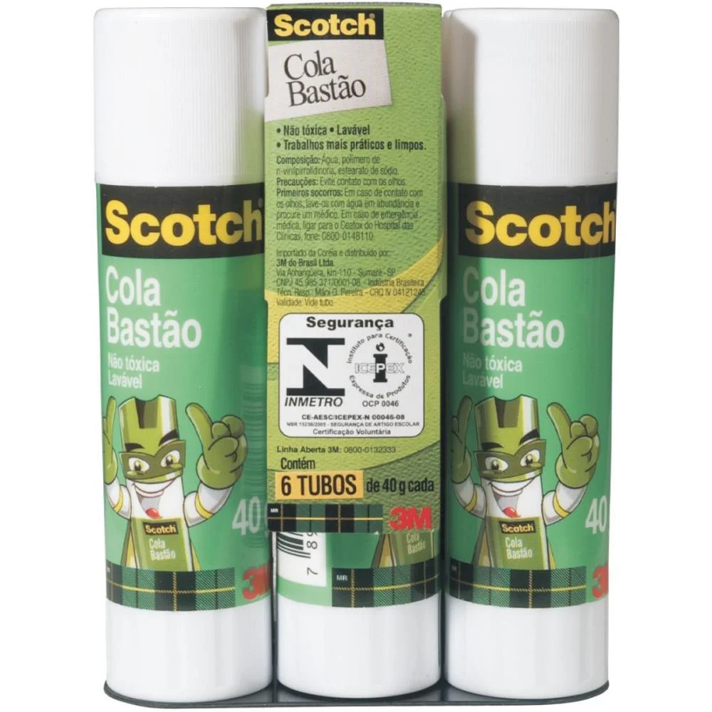 Cola Em Bastao Scotch 40G 3M (Pct.c/06)