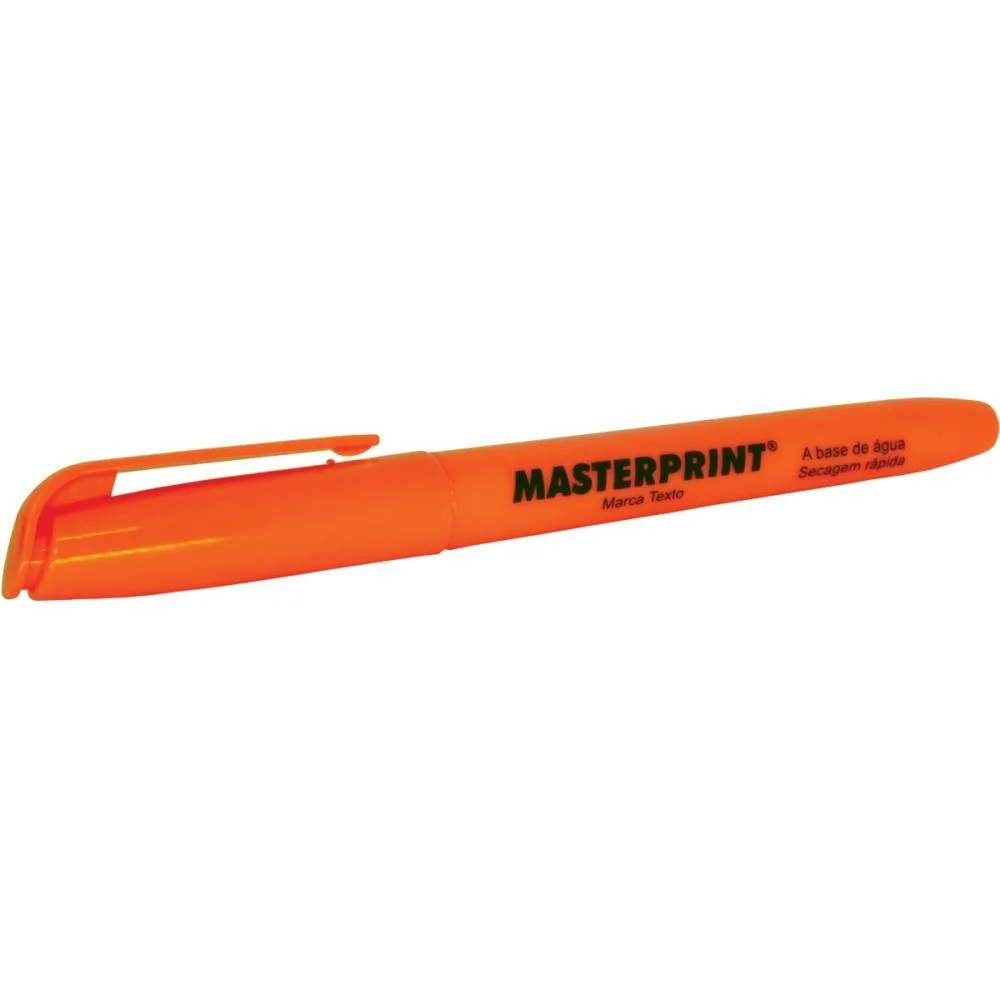Caneta Marca Texto Mp 612 Laranja Masterprint (Cx.c/12)