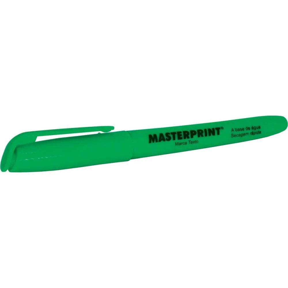 Caneta Marca Texto Mp 612 Verde Masterprint (Cx.c/12)