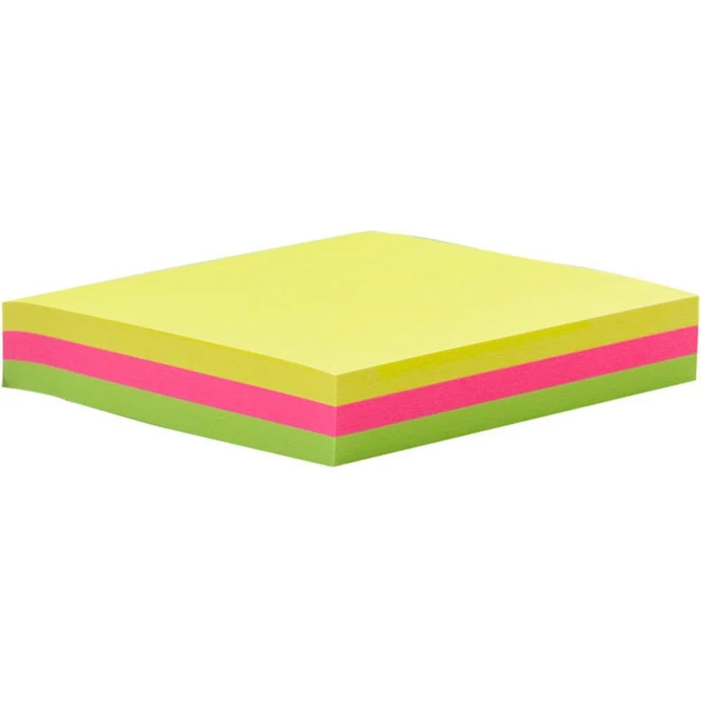 Bloco De Recado Autoadesivo 76X76Mm Medio 3Cores Neon 150F Maxprint (Unidade)