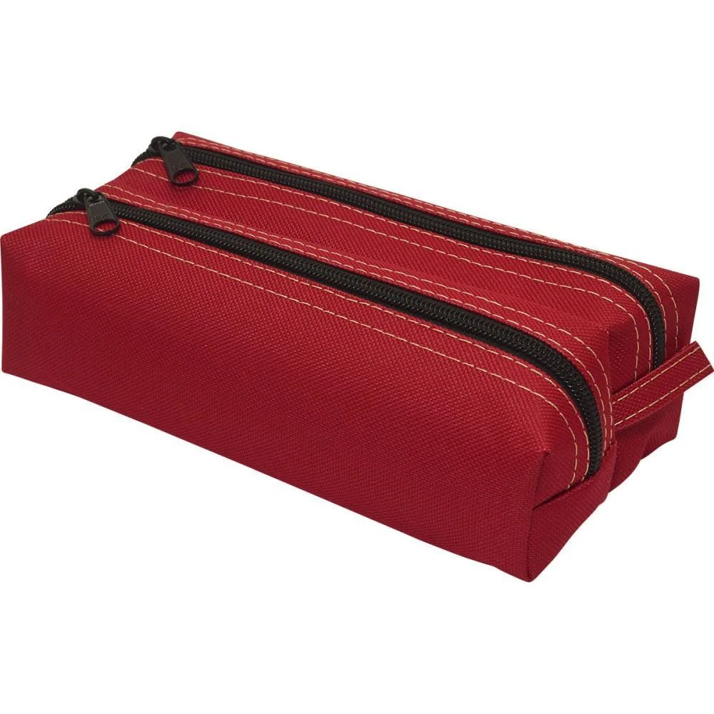 Estojo Duplo Lona Vermelho Reflex (Unidade)