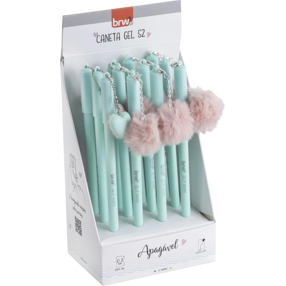 Caneta Gel Divert Gel - S2 Apag. 0.7Mm (S Brw (Dp.c/12)