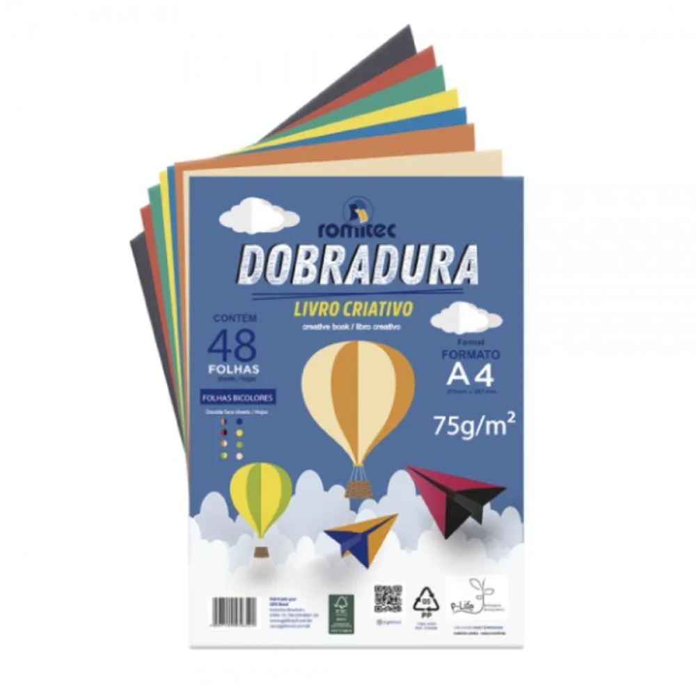 Bloco Para Educacao Artistica Criativo Dobrad.c/Livr.75G 48F Romitec (Unidade)