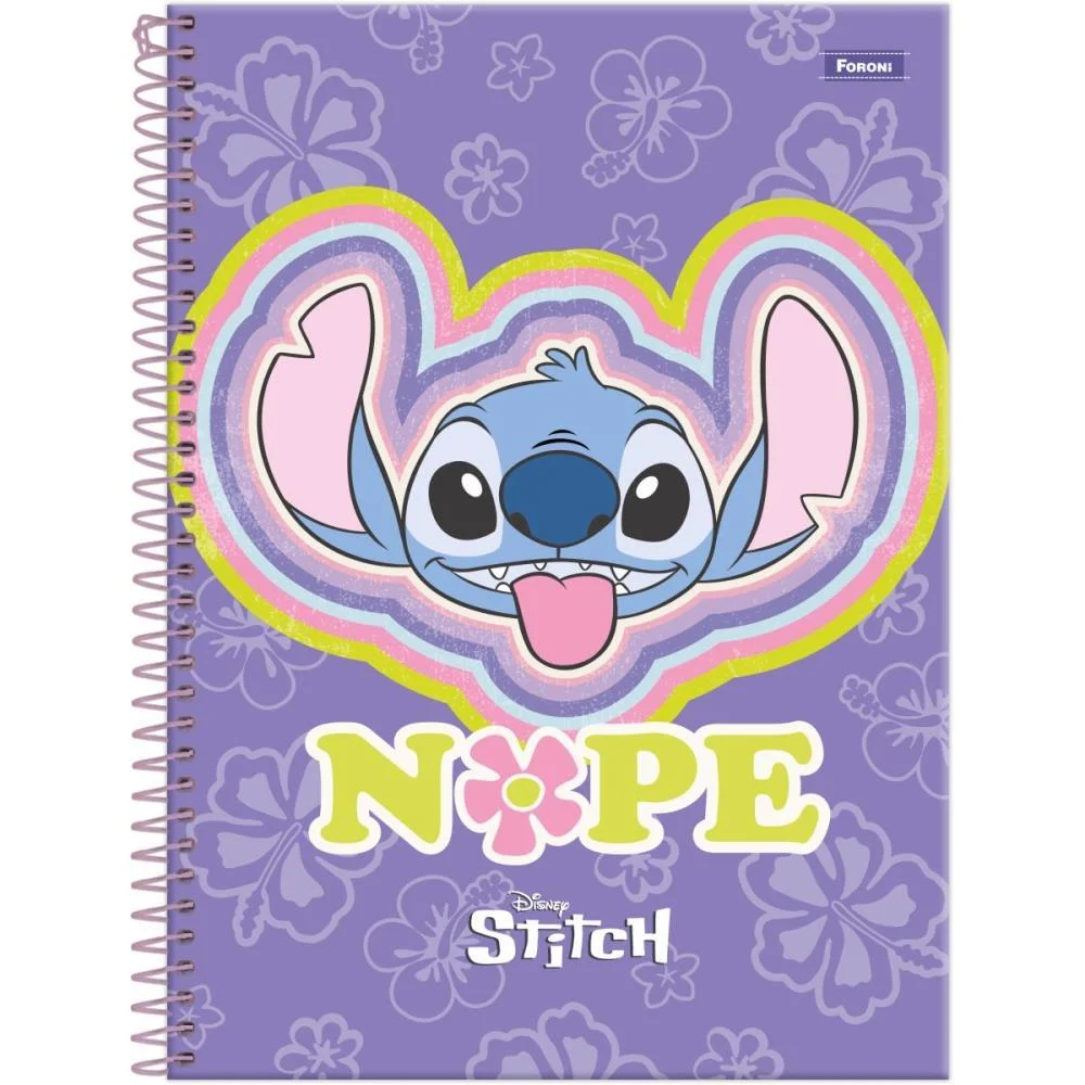 Caderno 01X1 Capa Dura Stitch  80F Foroni (Pct.c/04)