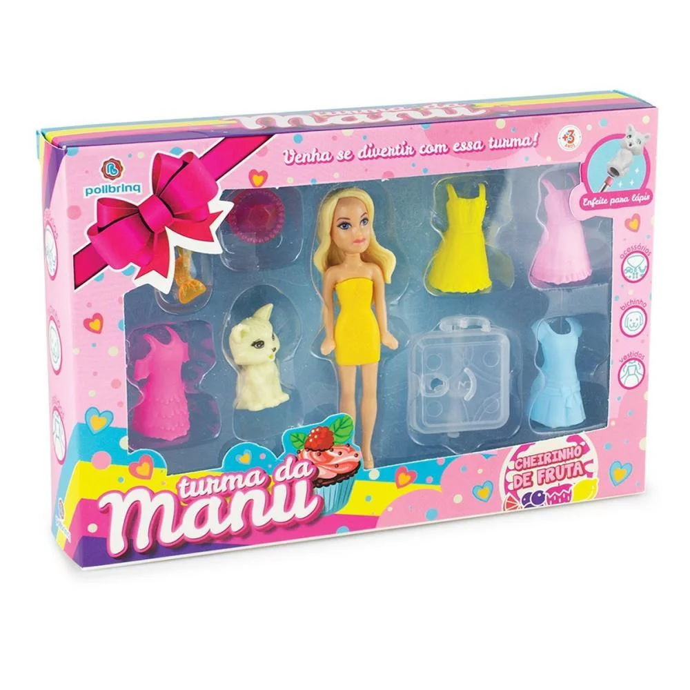 Boneca Turma Da Manu C/Acessorios (S) Polibrinq (Unidade)