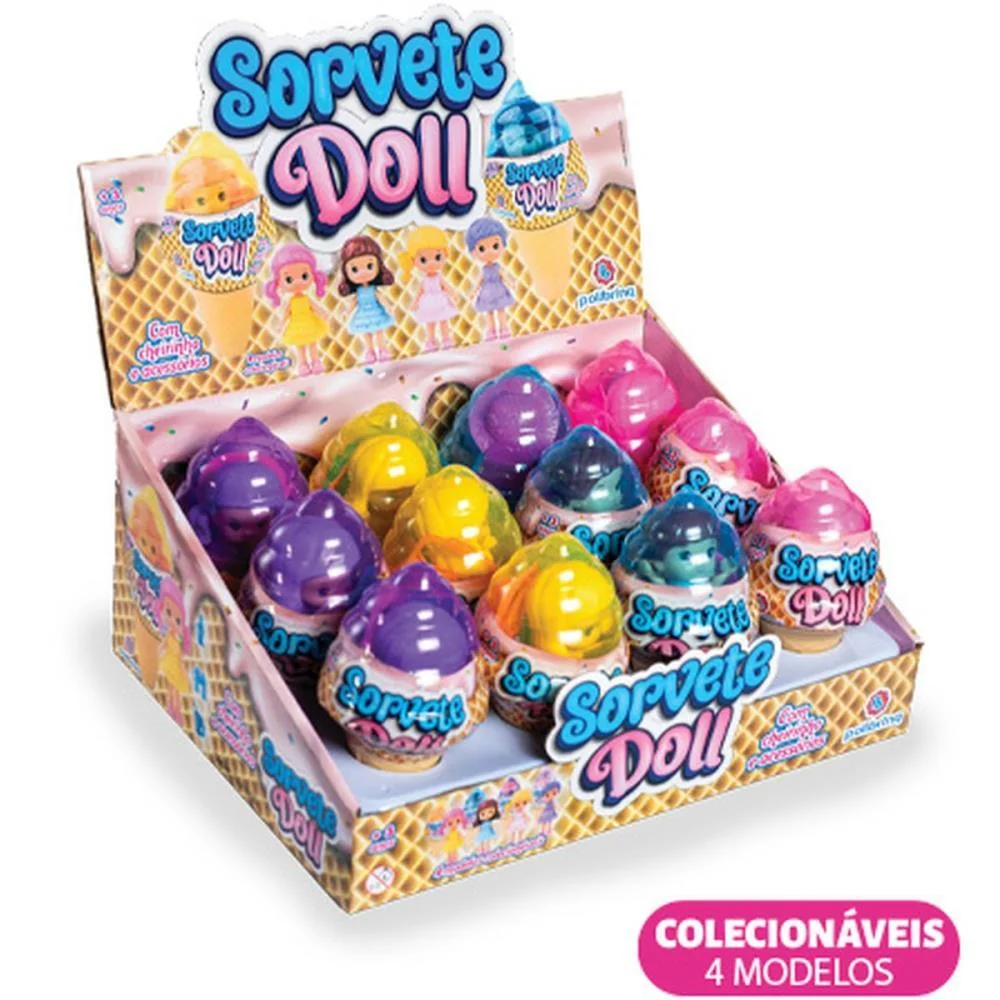 Boneca Sorvete Doll 9Cm C/Cheirinho ( Polibrinq (Dp.c/12)