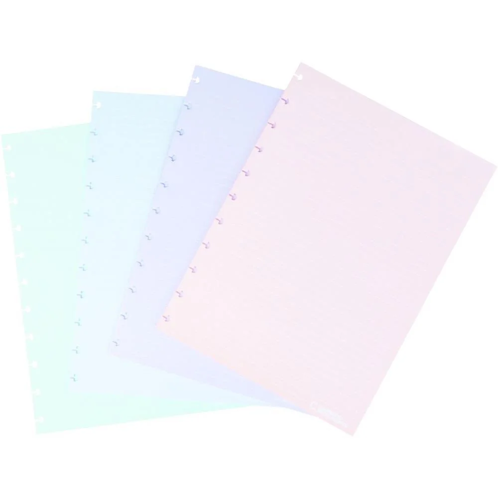 Caderno Inteligente Refil Grande Candy Colors 90G 40Fls Caderno Inteligente (Pacote)