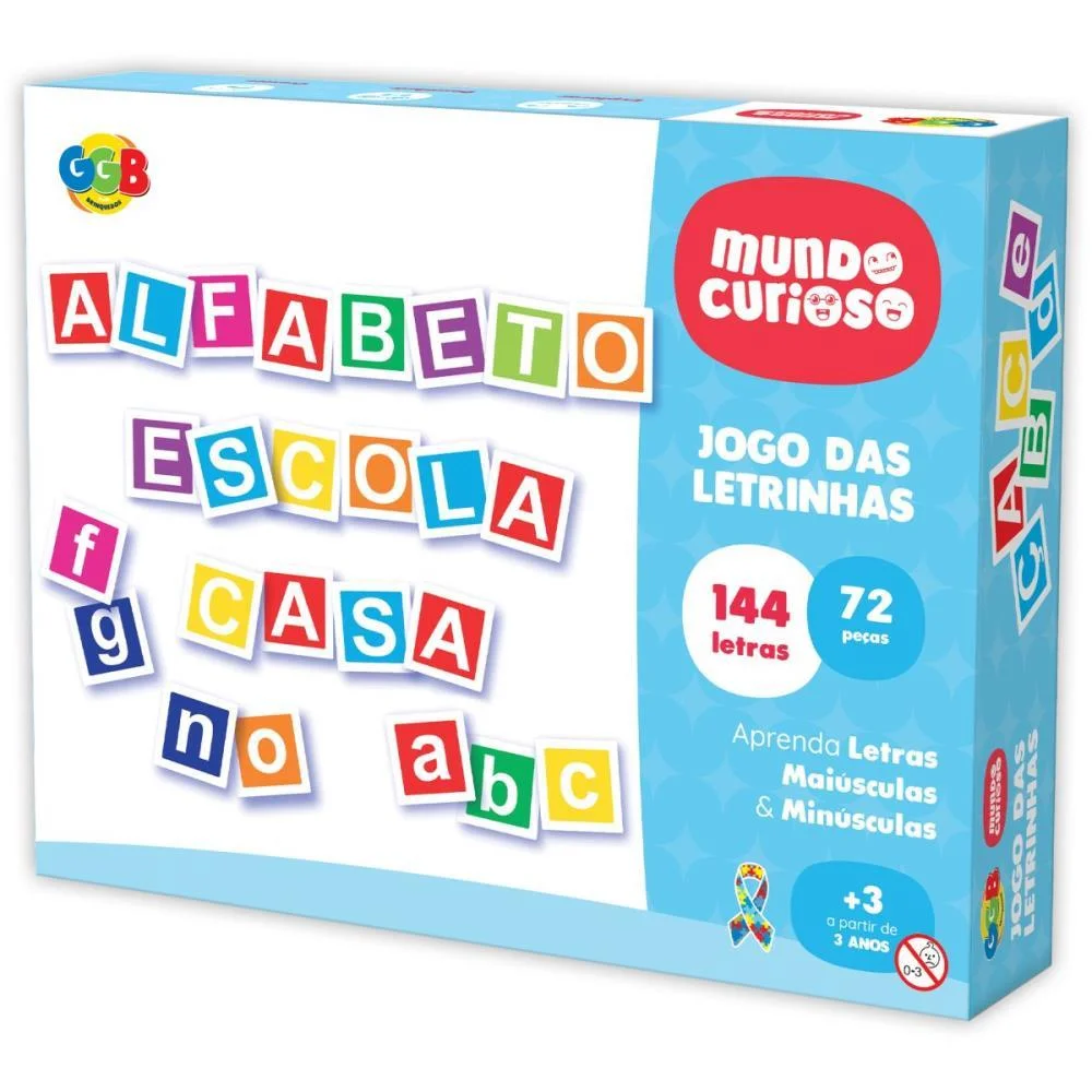 Brinquedo Educativo Jogo Das Letrinhas 72Pcs Ggb Plast (Unidade)