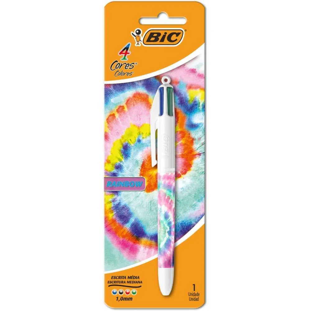 Caneta Esferografica Bic 4  Cores Fun Bic (Blister)