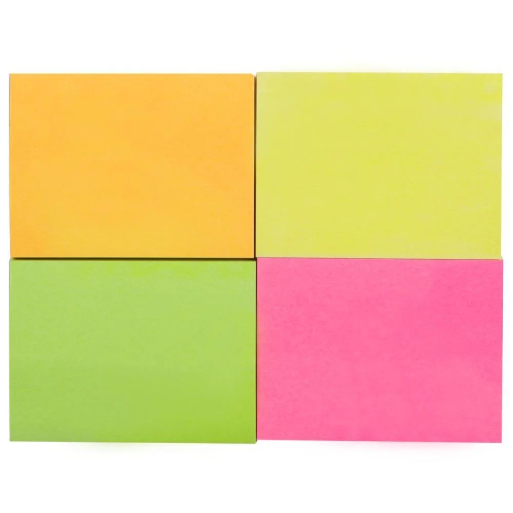 Bloco De Recado Autoadesivo 38X50Mm Peq.4 Cores Neon 200F. Maxprint (Unidade)