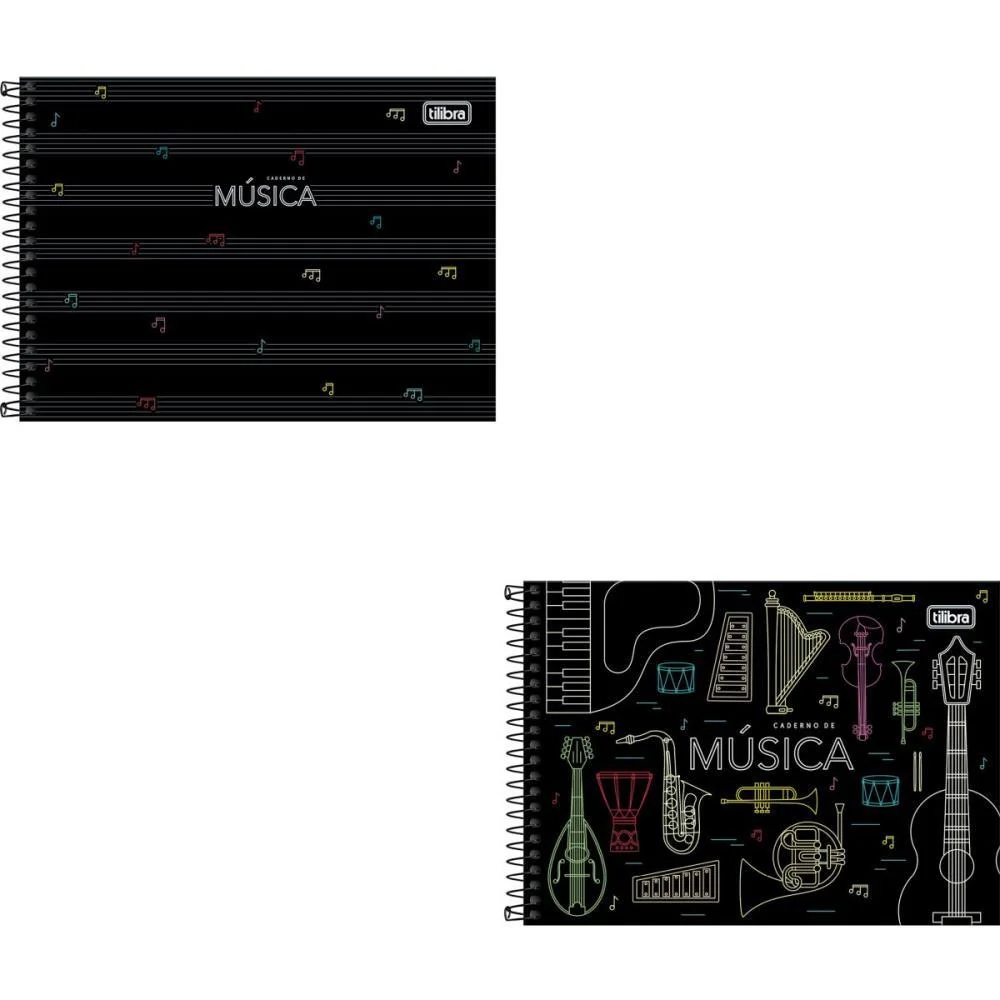 Caderno Musica Capa Dura 80Fls 205X149Mm Tilibra (Pct.c/04)