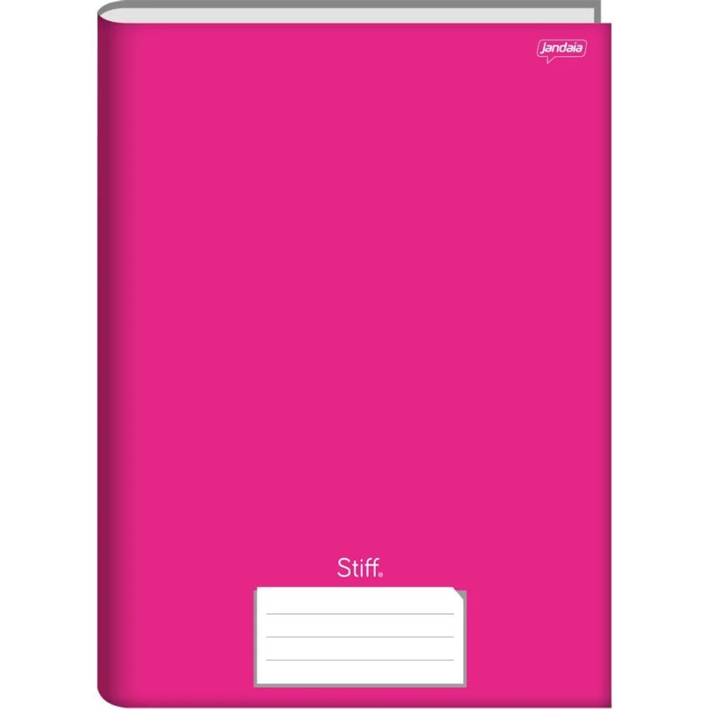 Caderno Brochura 1/4 Capa Dura Stiff 48 Folhas Rosa Jandaia (Pct.c/10)