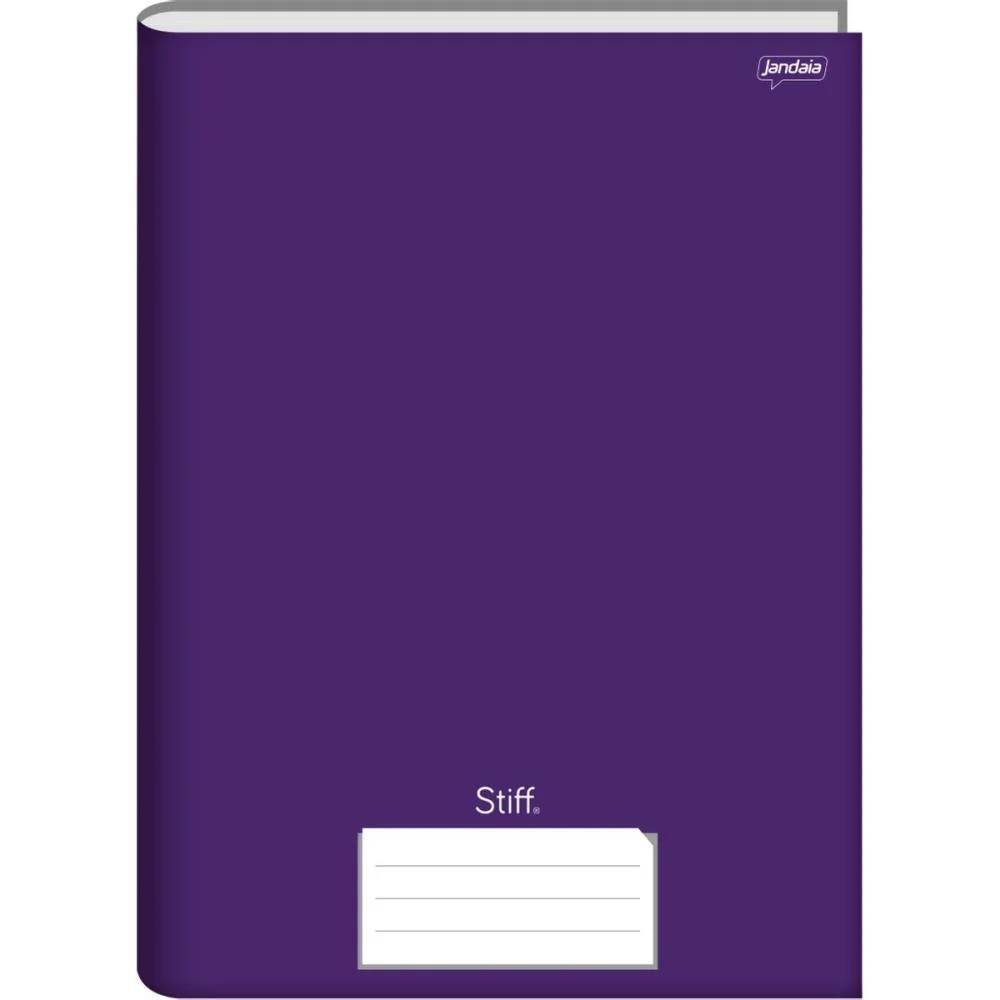 Caderno Brochura 1/4 Capa Dura Stiff 96 Folhas Lilas Jandaia (Pct.c/05)