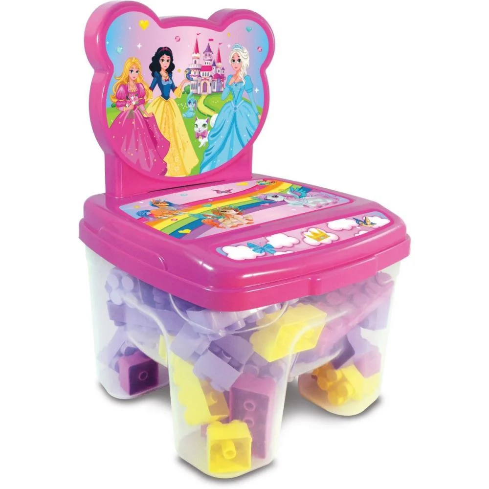 Brinquedo Para Montar Cadeira Toy Blocos 24Pcs Ggb Plast (Unidade)