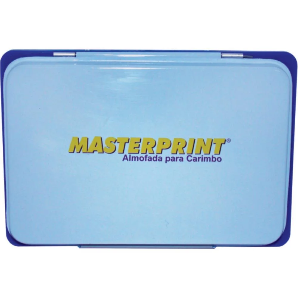 Almofada Carimbo N.3 Mp 772 Azul Tampa Metal Masterprint (Unidade)