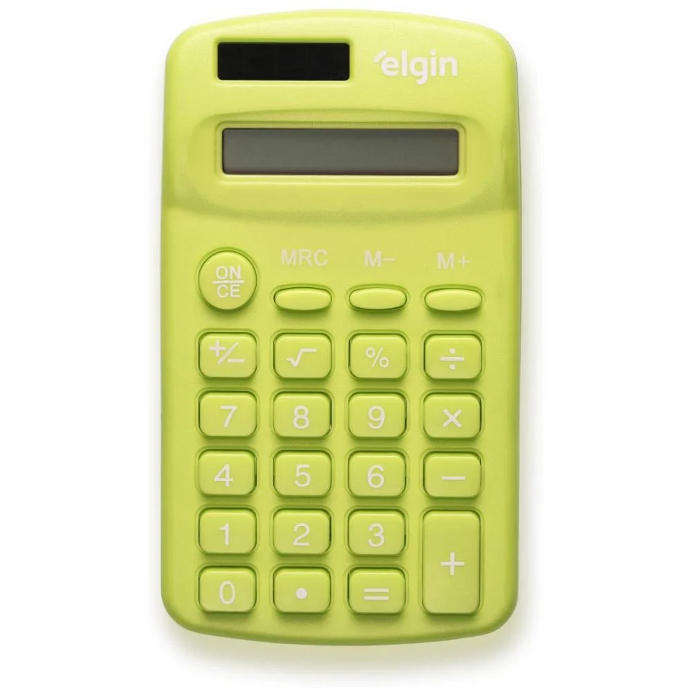 Calculadora De Bolso 8 Digitos Cb1485V Solar Verde Elgin (Unidade)