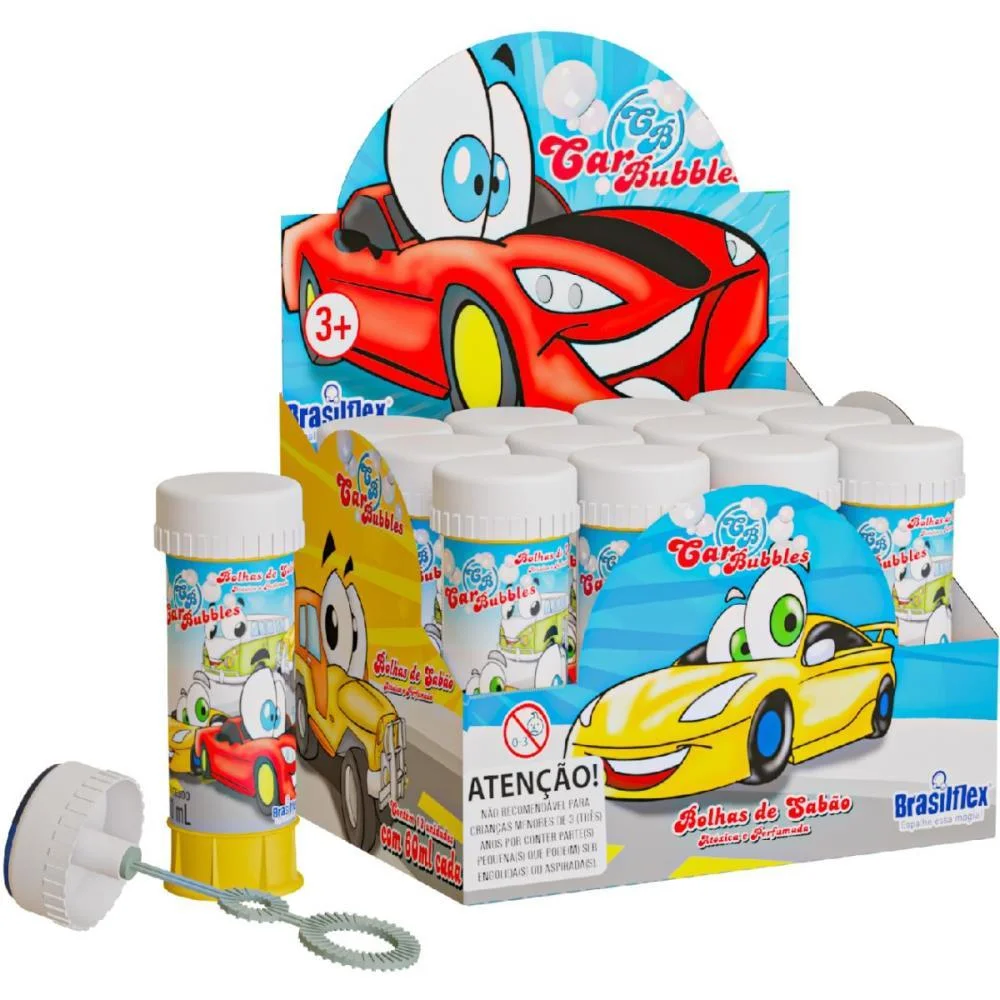 Bolha De Sabao Car 60Ml Brasilflex (Cx.c/12)