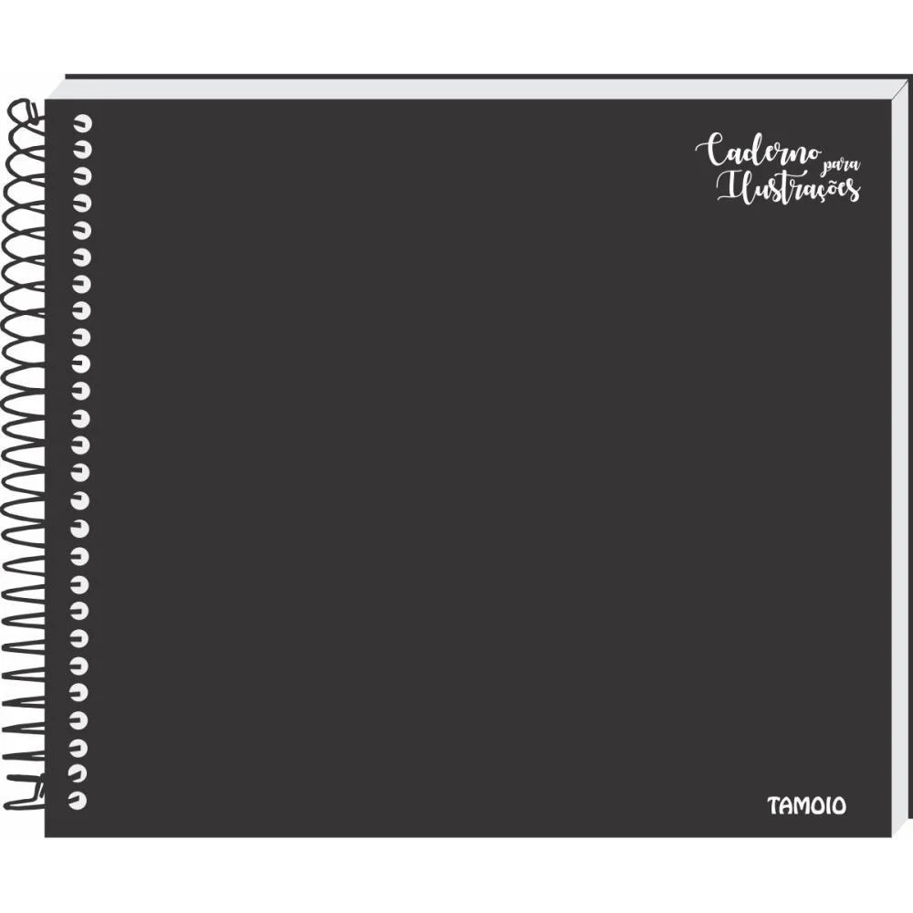 Caderno Desenho Tecnico Preto Esp 40F 150G 204X234Mm Tamoio (Pct.c/04)