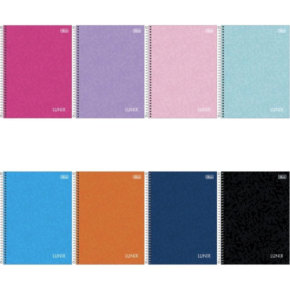 Caderno 20X1 Capa Dura Lunix 320Fls Tilibra (Pct.c/02)
