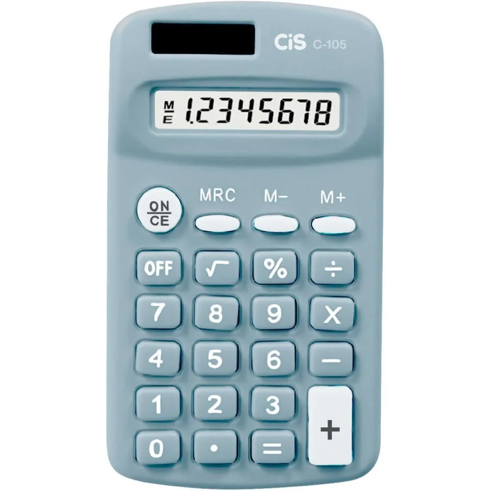 Calculadora De Bolso 8 Dig. Mod C-105 Azul Sertic (Unidade)