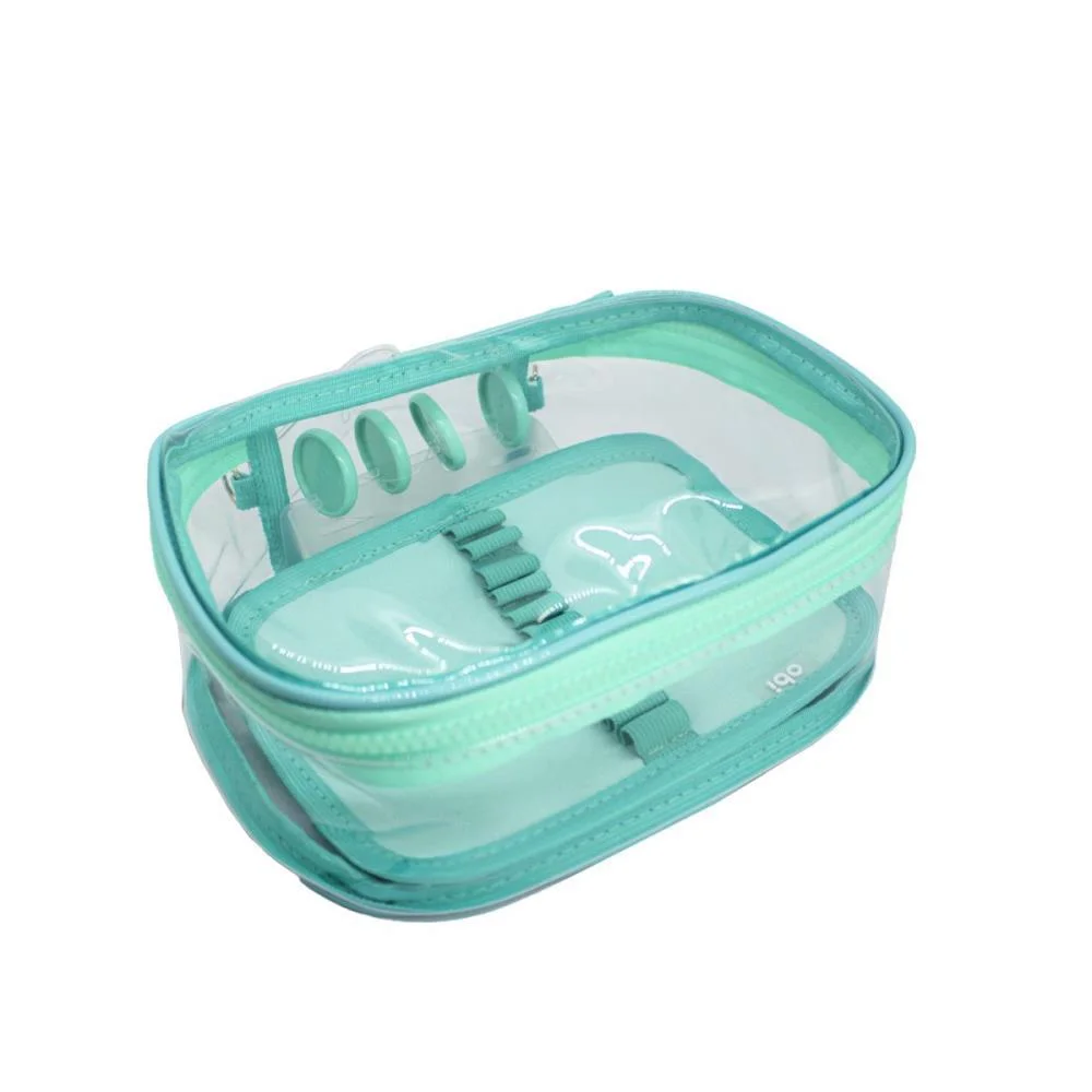 Estojo Box Big Ultra Clear Turquesa Obi Do Brasil (Unidade)