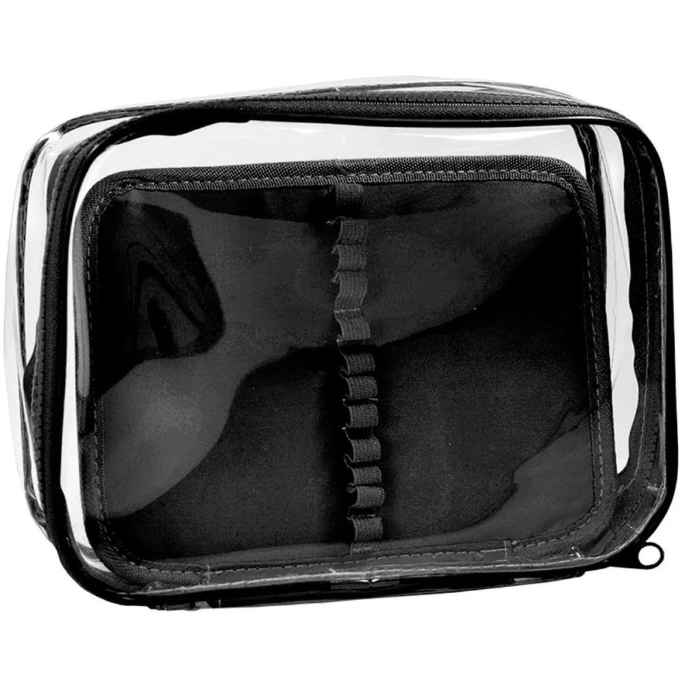 Estojo Box Pvc Preto Cristal G C/Divisori Dac (Unidade)