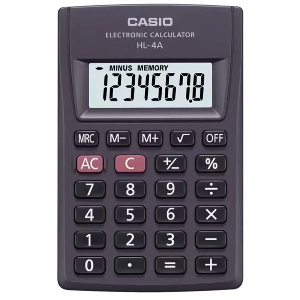 Calculadora De Bolso 8 Dig. Big Display Preta Casio (Unidade)