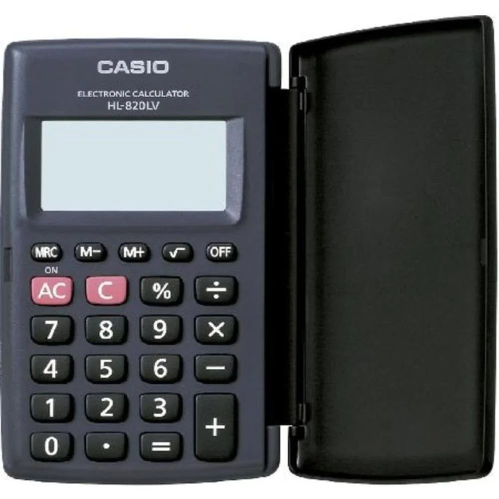 Calculadora De Bolso 8 Digitos C/Tampa Preta Casio (Unidade)