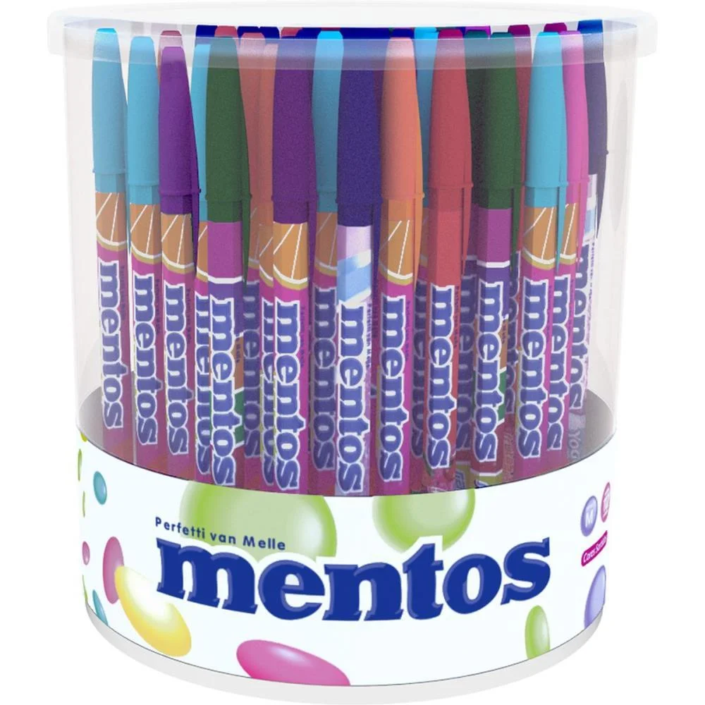Caneta Esferografica Jet Lux Mentos 1,0Mm 7 Cores Compactor (Pote-112)