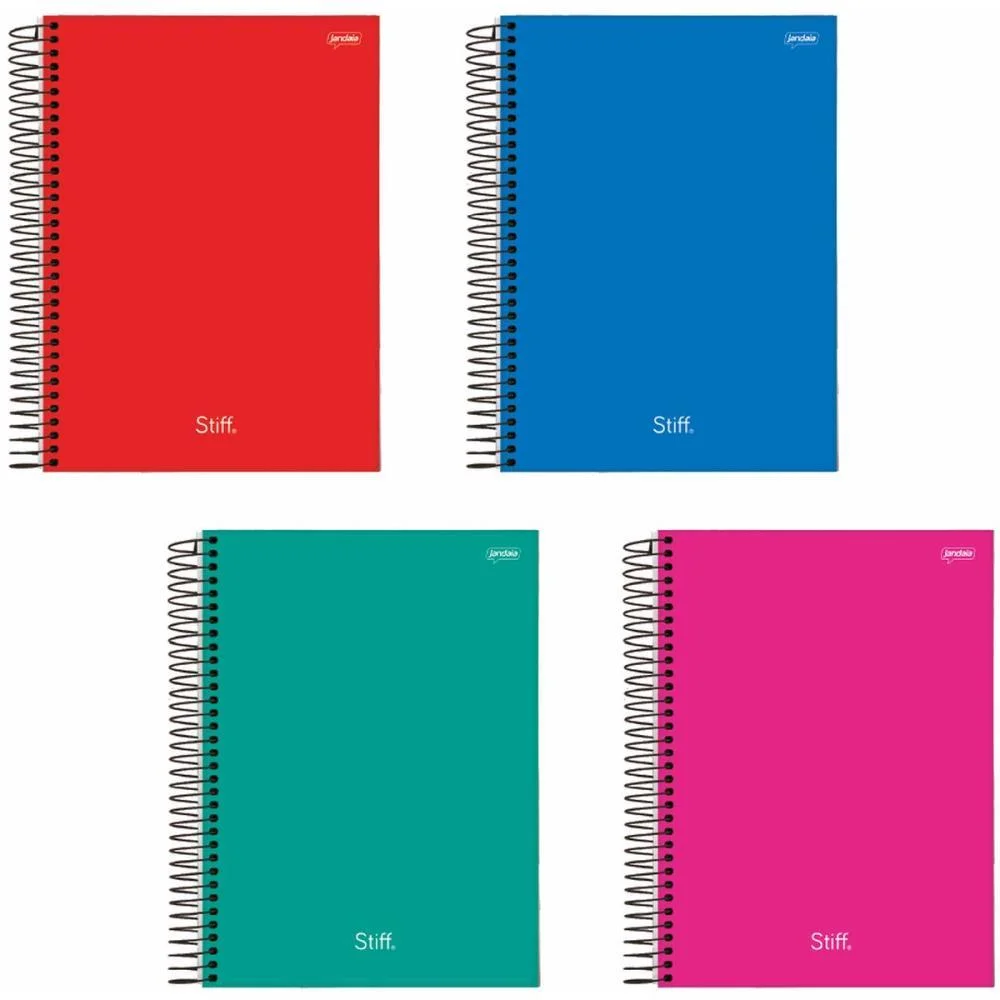 Caderno 10X1 Capa Dura Stiff Slim 160Fls. Jandaia (Pct.c/04)