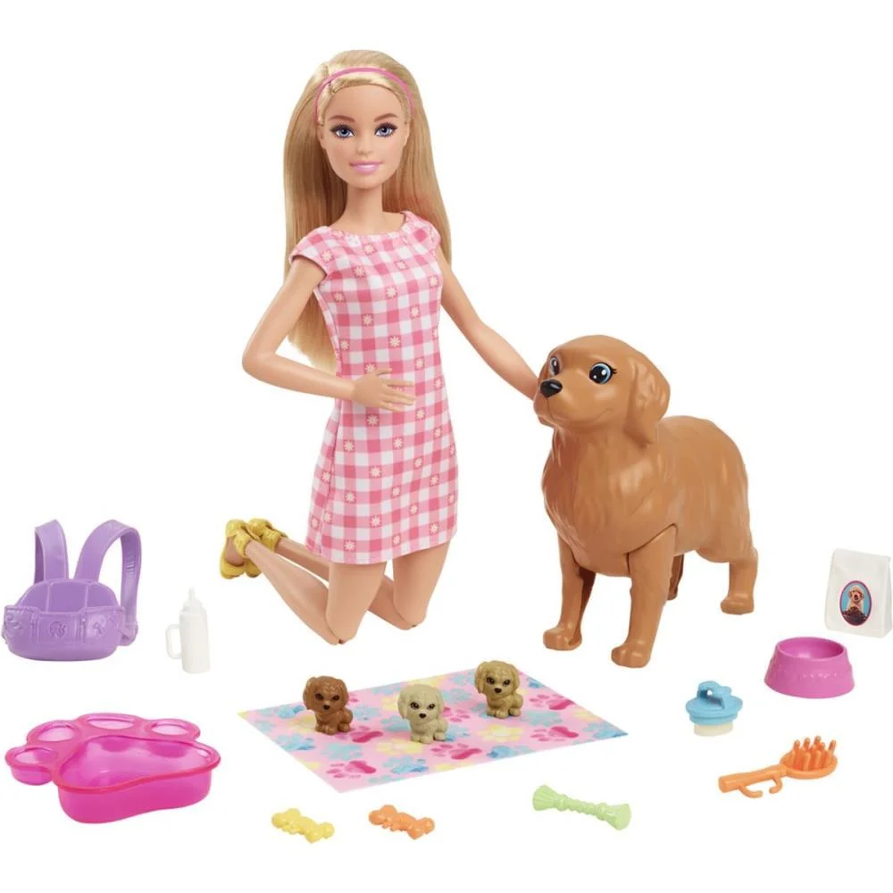 Barbie Family Cjto Filhotes Recém-Nascidos Mattel (Unidade)