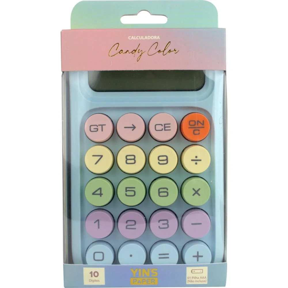 Calculadora De Mesa 10 Dig. Candy Color (S) Yins (Unidade)