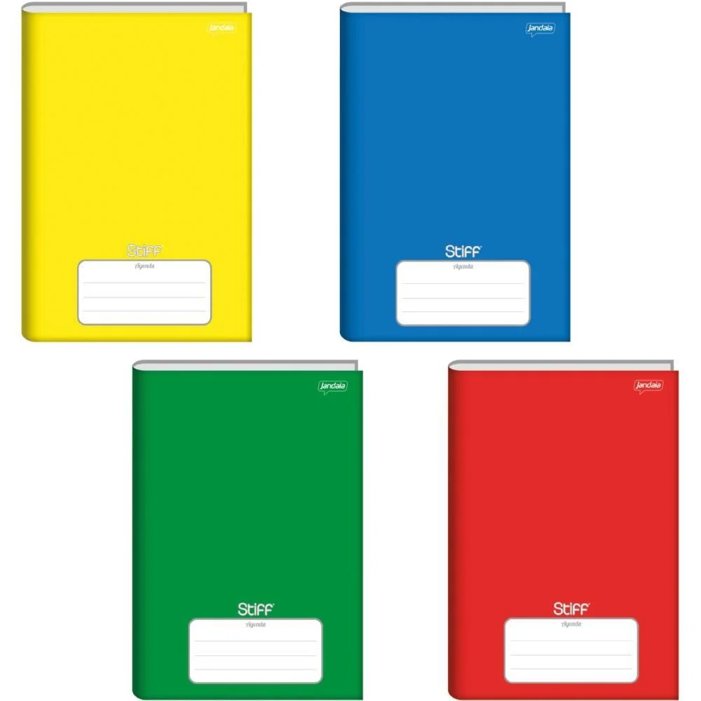 Agenda Permanente Stiff Escolar Cd 96Fls 134X200 Jandaia (Pct.c/04)