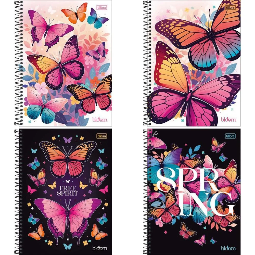 Caderno 20X1 Capa Dura Bloom 320 Folhas Tilibra (Pct.c/02)