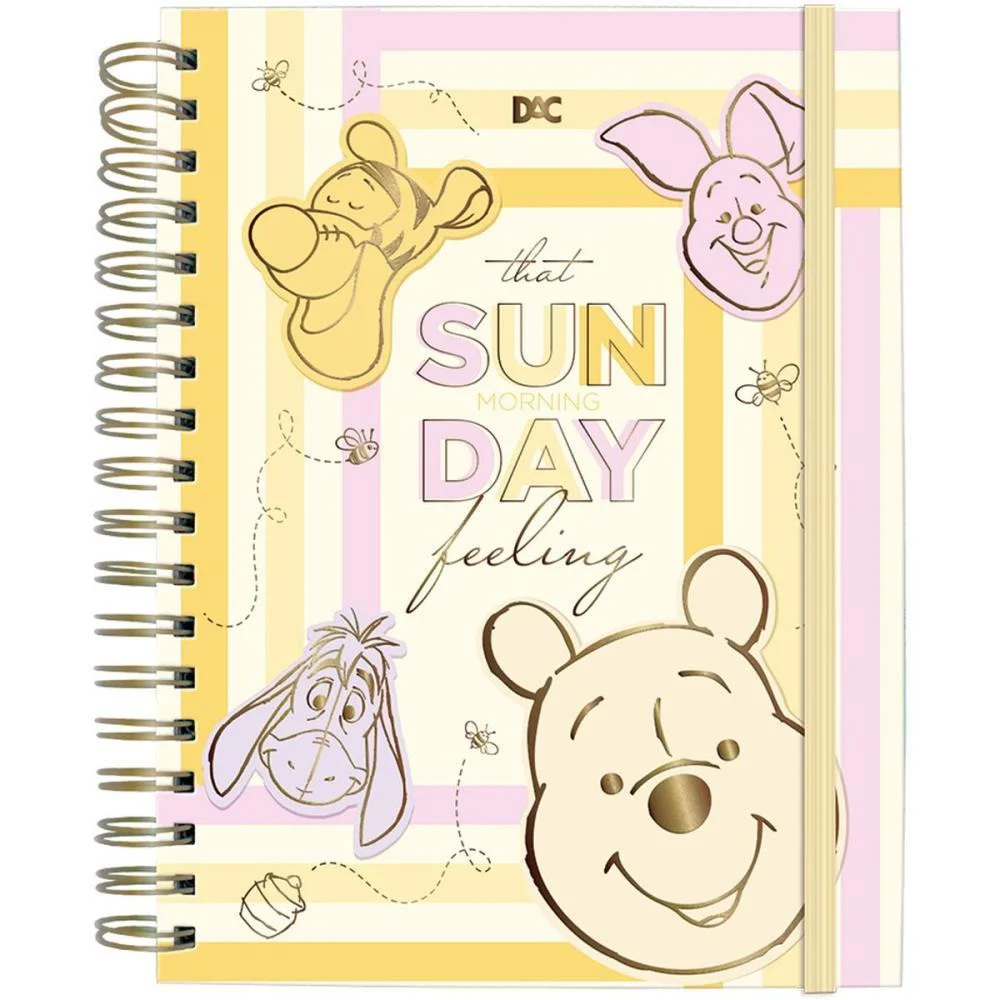 Caderno 01X1 Capa Dura Pooh Smart C/Elastico 80Fls Dac (Unidade)